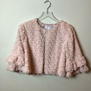 Girls faux fur coat size XL